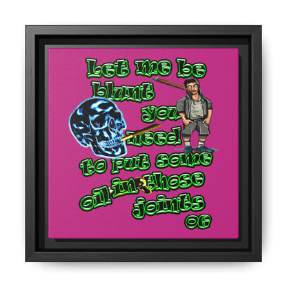 og - framed canvas art (pink)