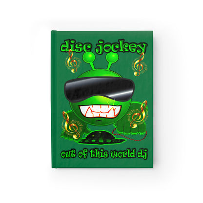disc jockey - journal-blank (dark green)