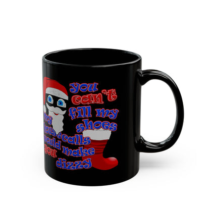 santa's shoes - Black Mug (black)