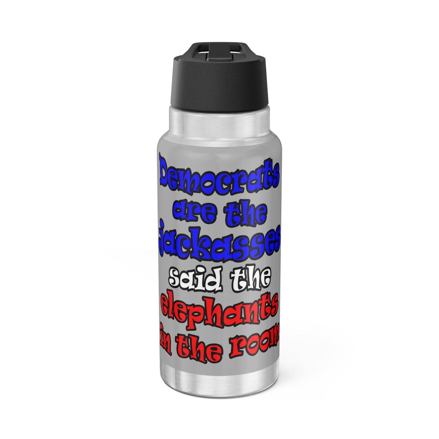 donkeys and elephants - Gator Tumbler, 32oz (light grey)