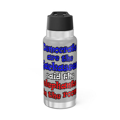 donkeys and elephants - Gator Tumbler, 32oz (light grey)