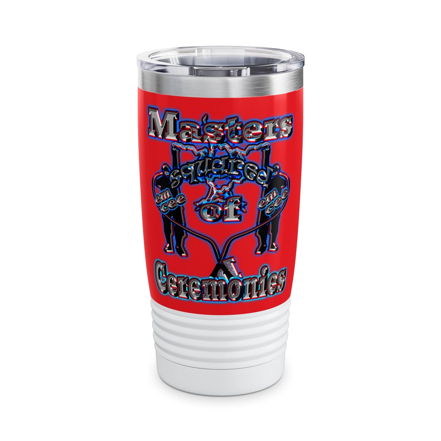 em cee squared - Ringneck Tumbler, 20oz (red)