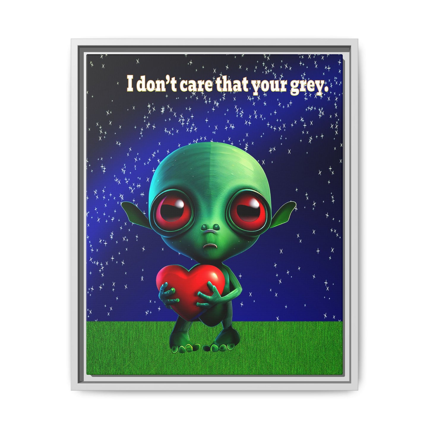 I don't care that your grey - framed canvas art ('snoops' background)