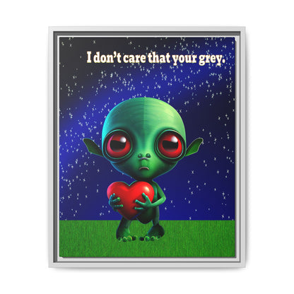 I don't care that your grey - framed canvas art ('snoops' background)