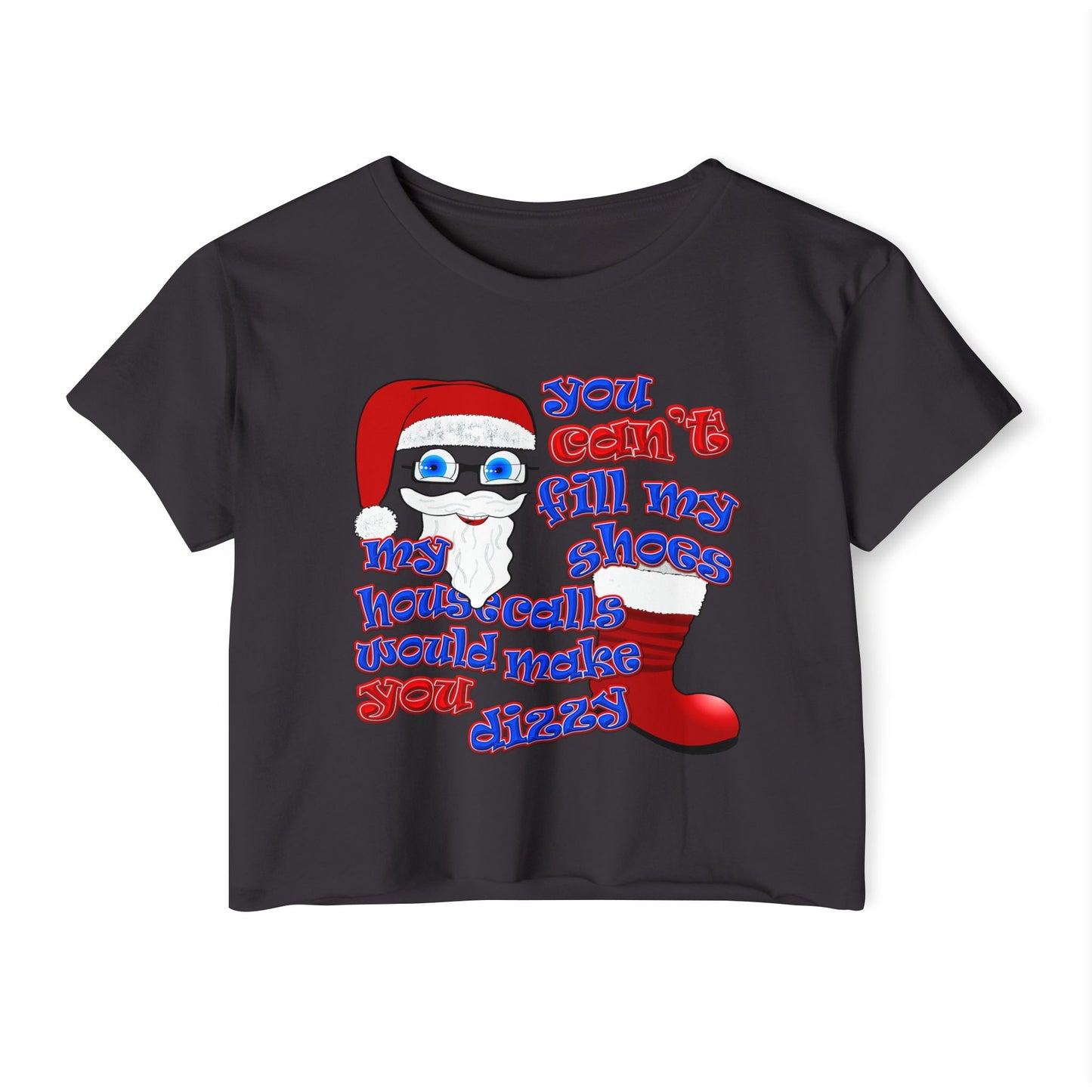 santa's shoes - Women's Festival Crop Top