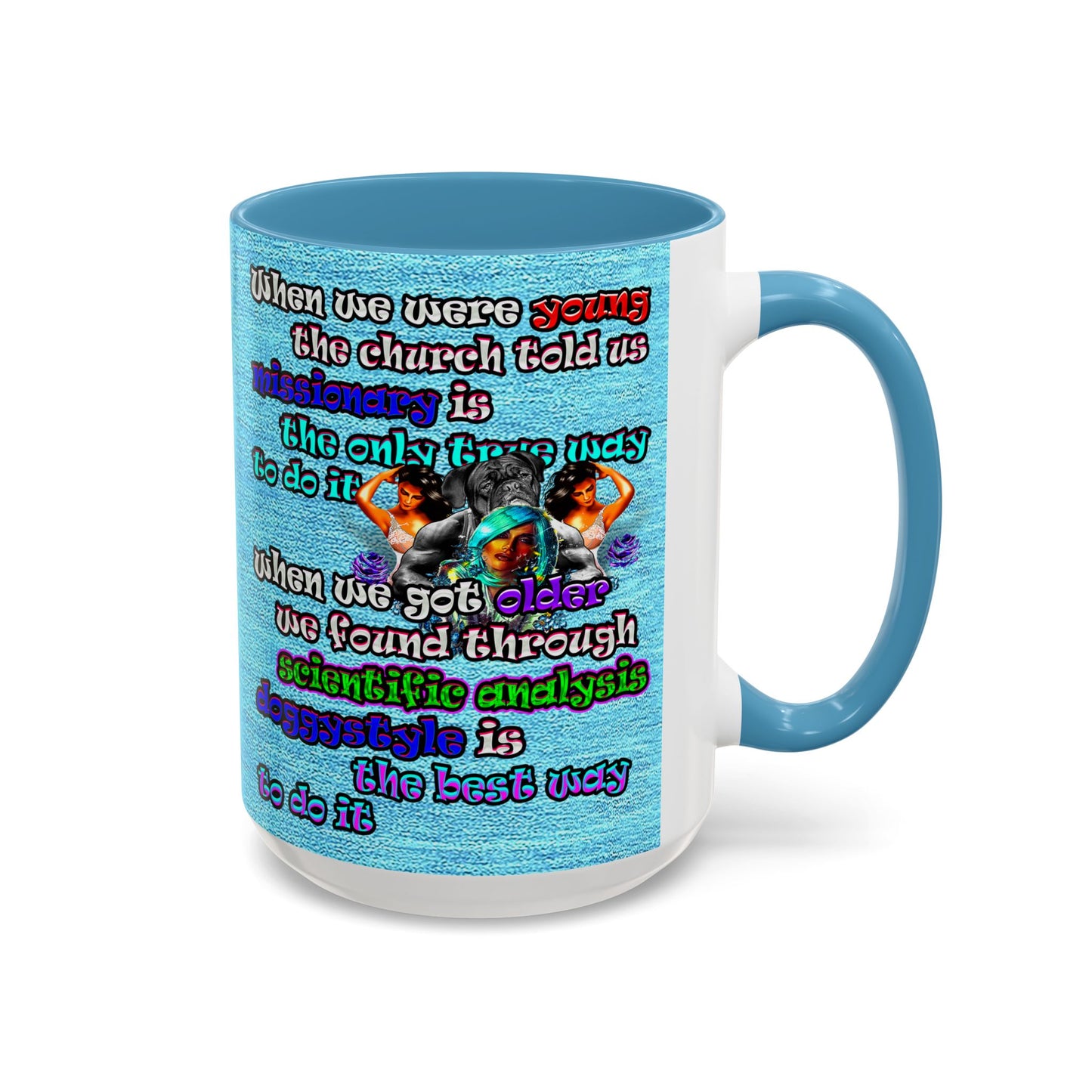 doggystyle - Accent Mug (faded blue)