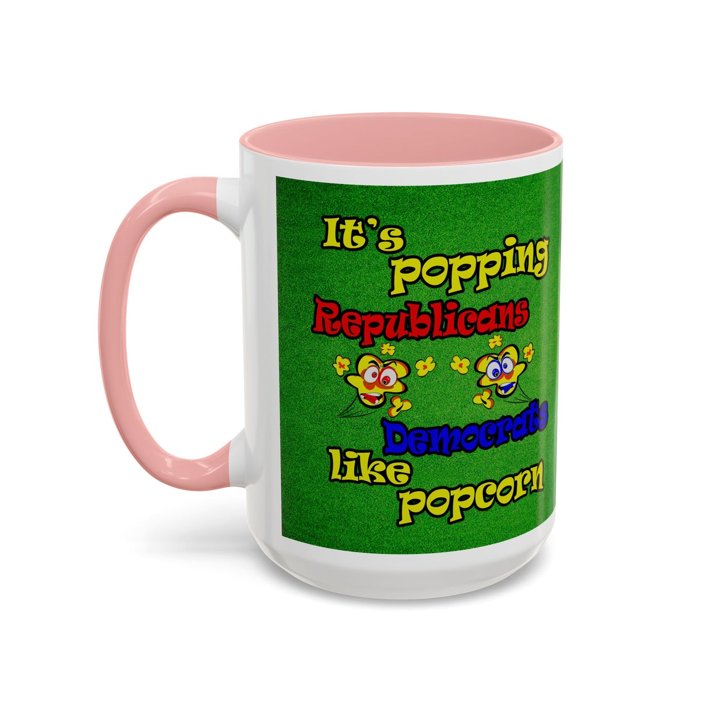 popping like popcorn - Accent Mug (green turf)