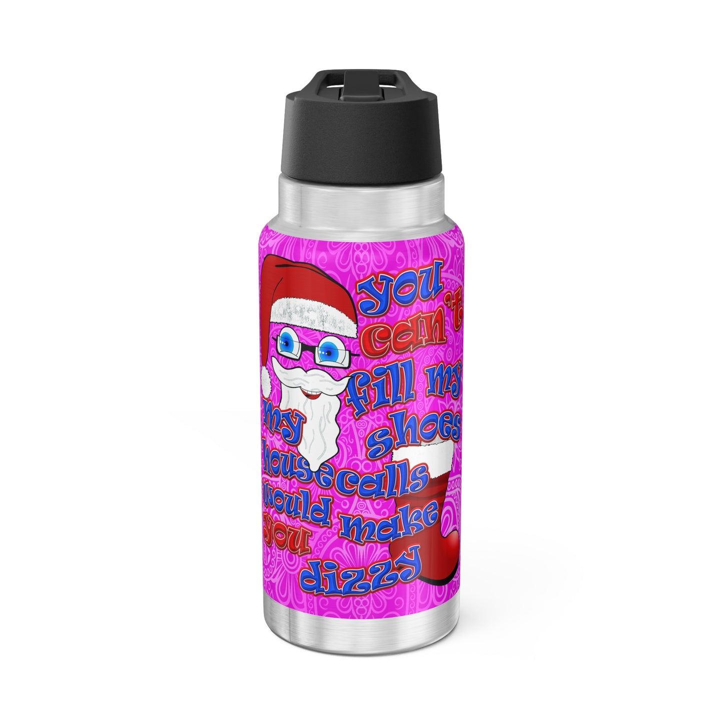 santa's shoes - Gator Tumbler, 32oz  (pink swirl)