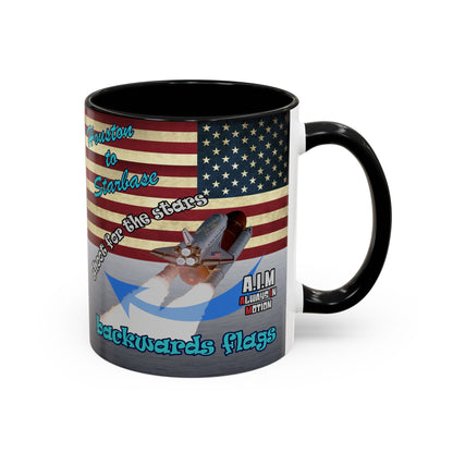 shoot for the stars - Accent Mug (brushed nickel)