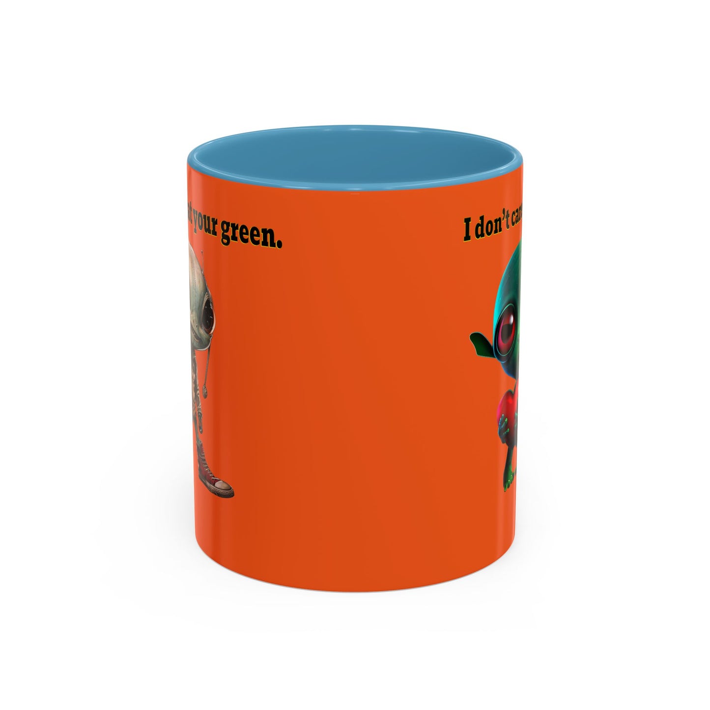I don't care that your grey - Accent Mug (orange)