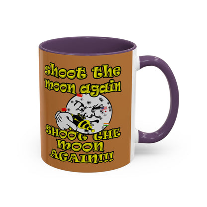 shoot the moon again - Accent Mug (light brown)