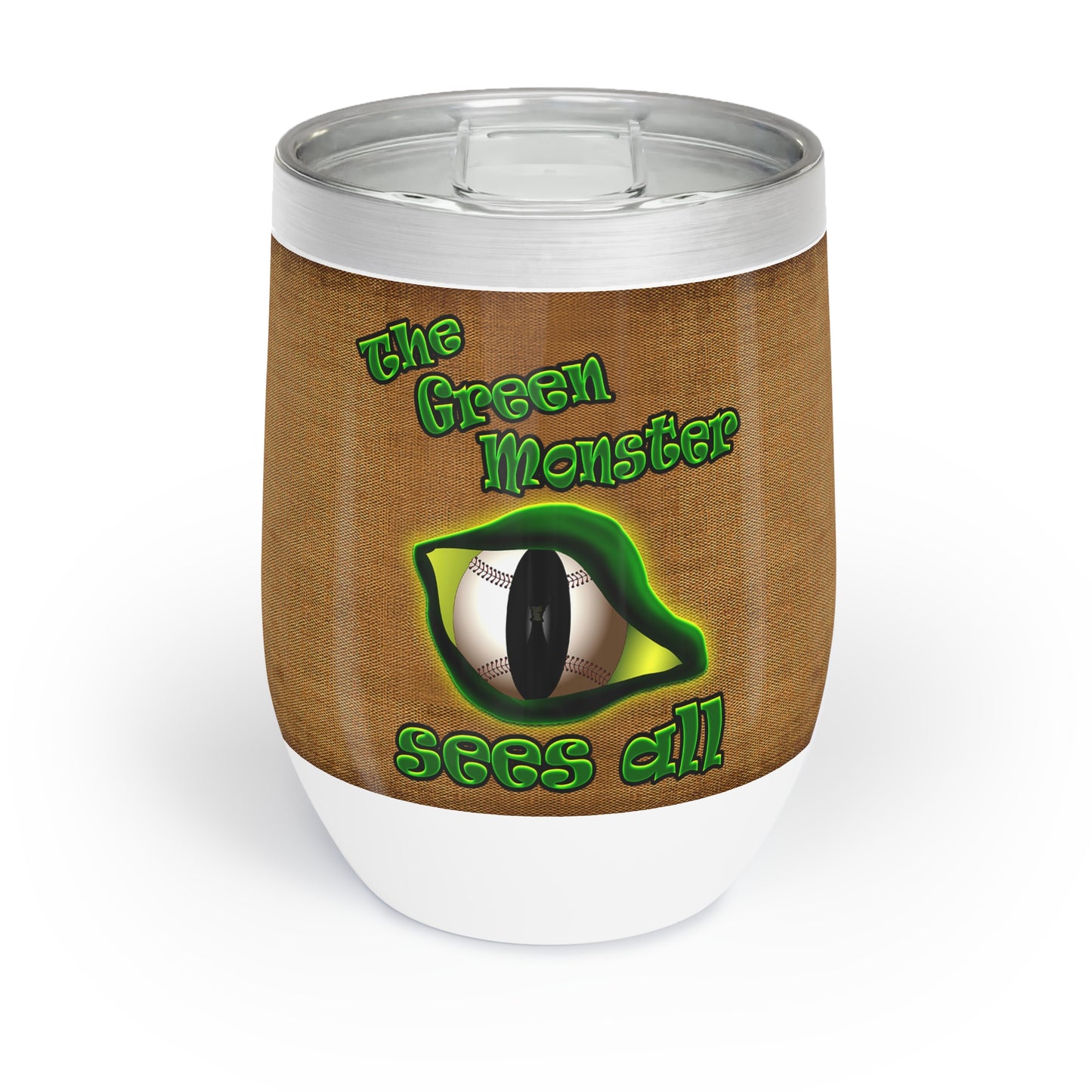 green monster - Chill Wine Tumbler (brown papyrus)