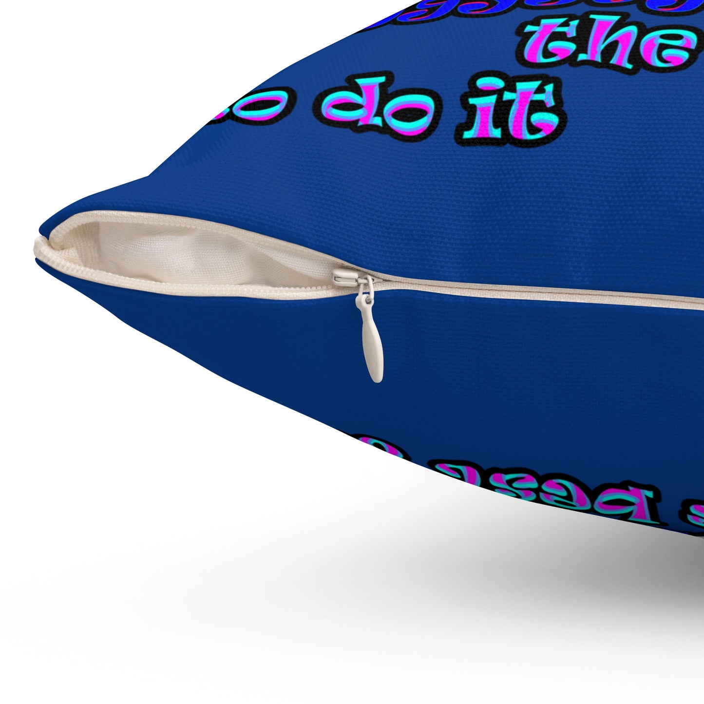 doggystyle - Spun Polyester Square Pillow - (dark blue)
