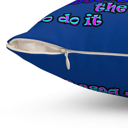 doggystyle - Spun Polyester Square Pillow - (dark blue)