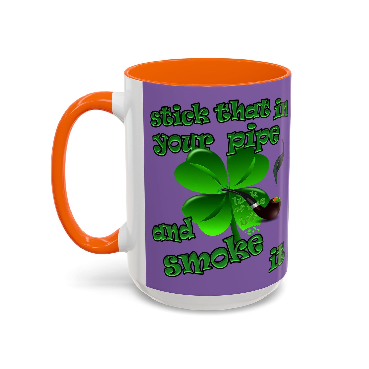 celtics logo - Accent Mug (light purple)