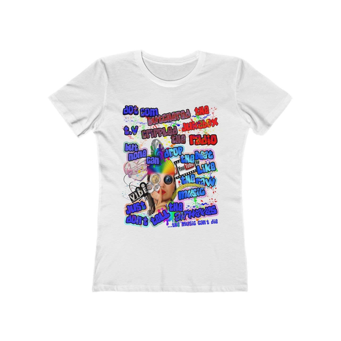 drop the beat - Women's The Boyfriend Tee