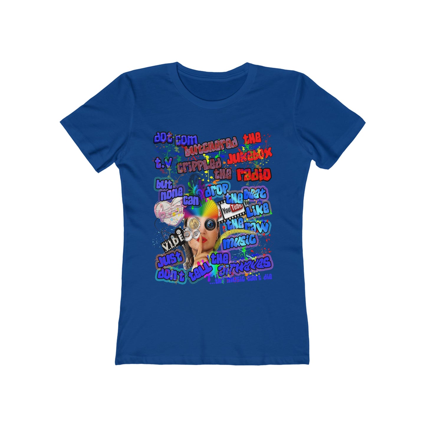 drop the beat - Women's The Boyfriend Tee