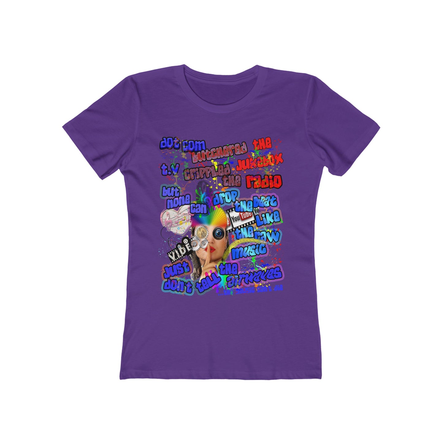 drop the beat - Women's The Boyfriend Tee