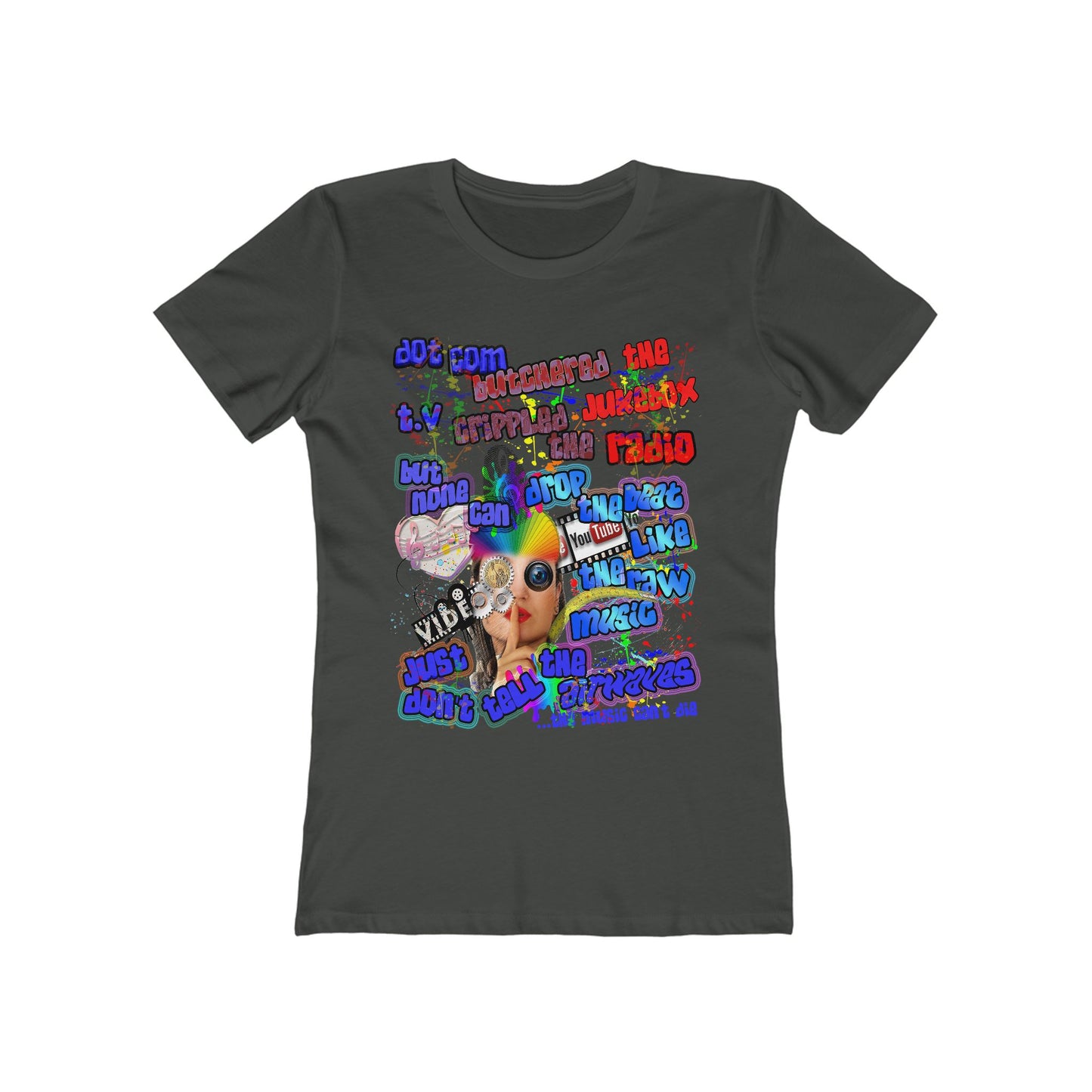 drop the beat - Women's The Boyfriend Tee