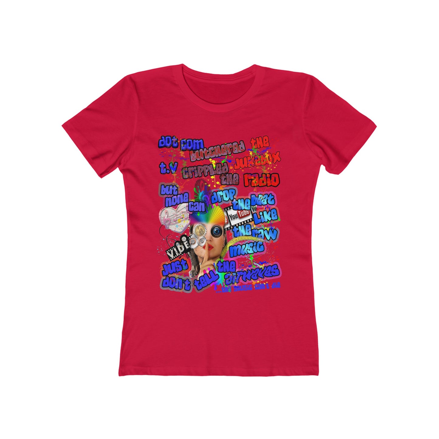 drop the beat - Women's The Boyfriend Tee