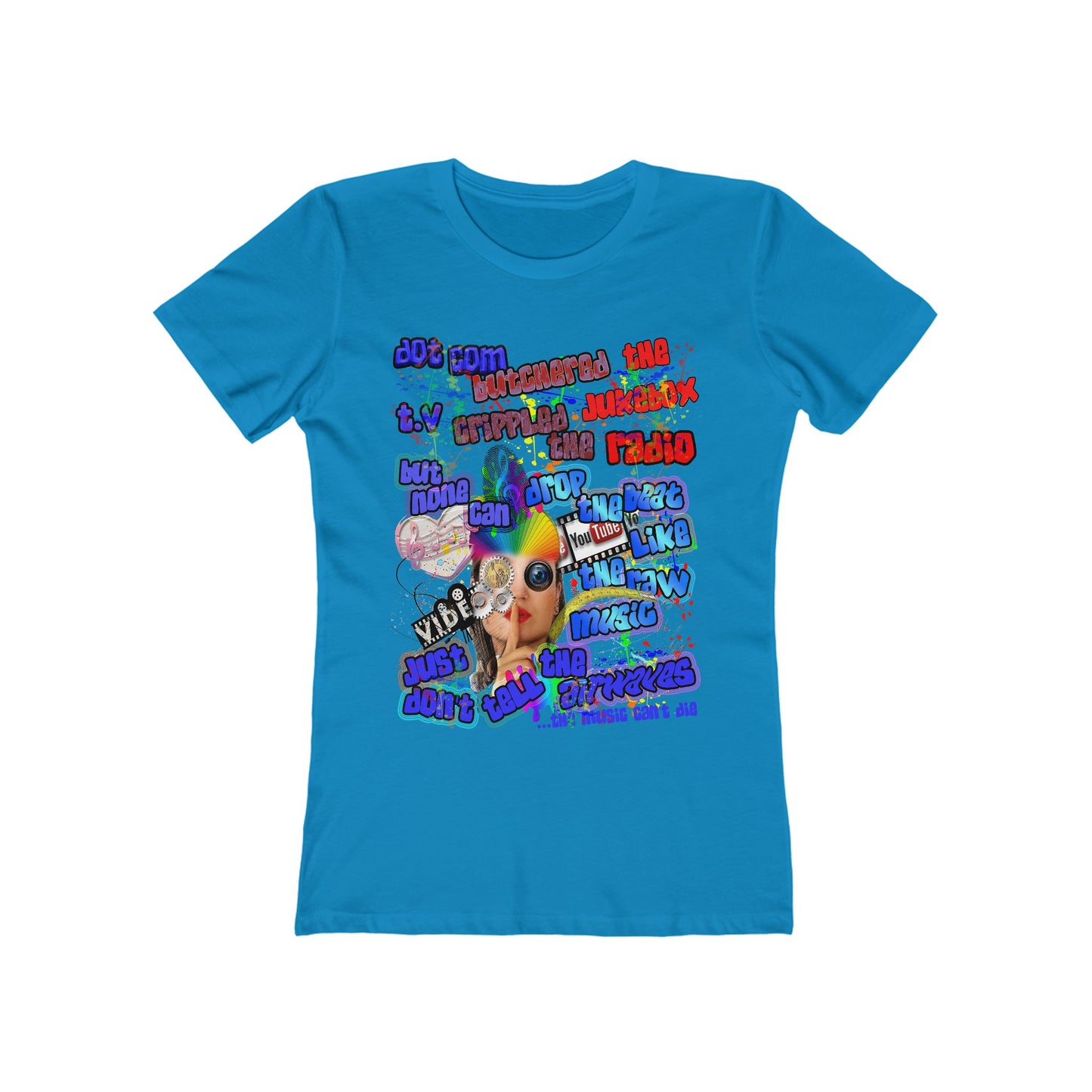 drop the beat - Women's The Boyfriend Tee