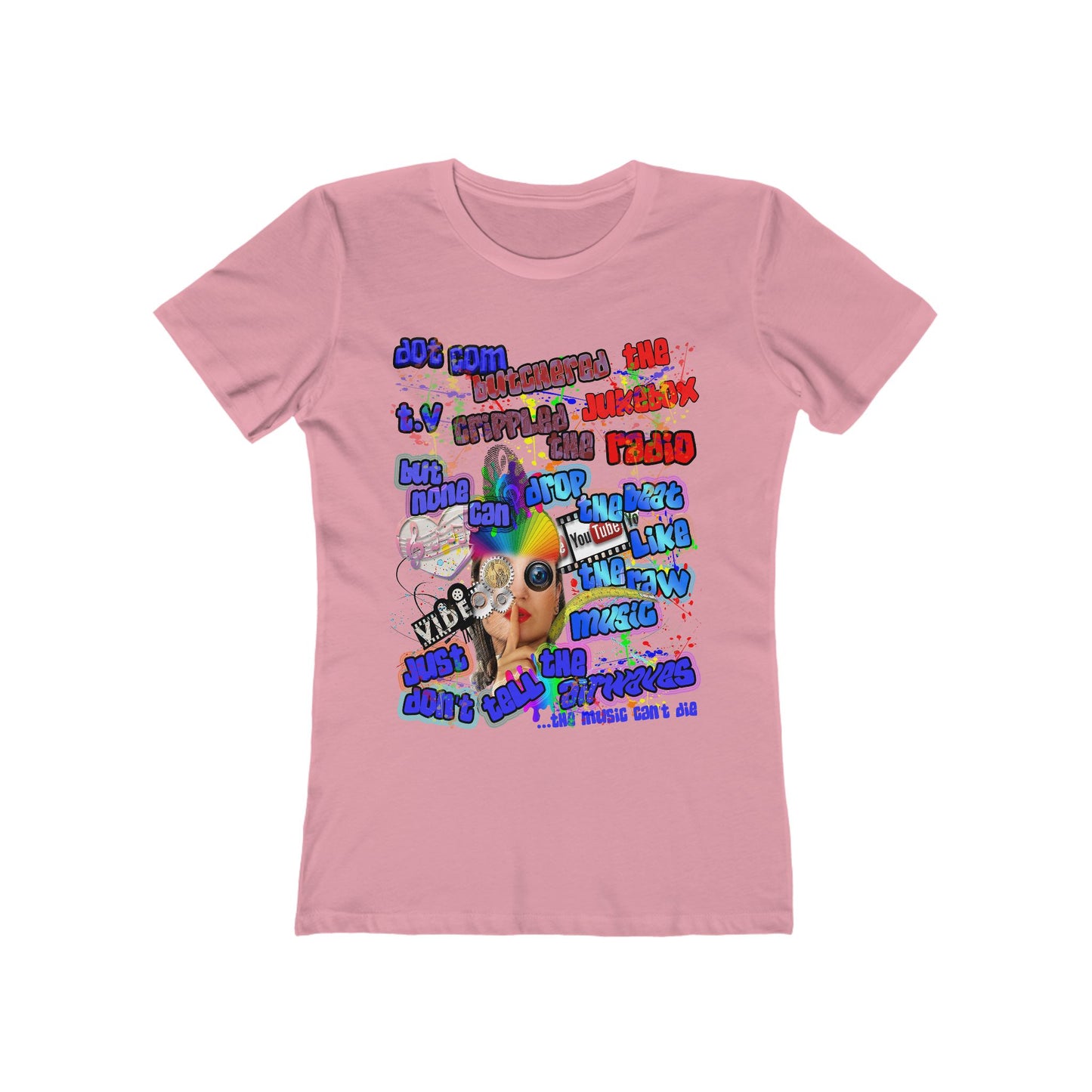 drop the beat - Women's The Boyfriend Tee