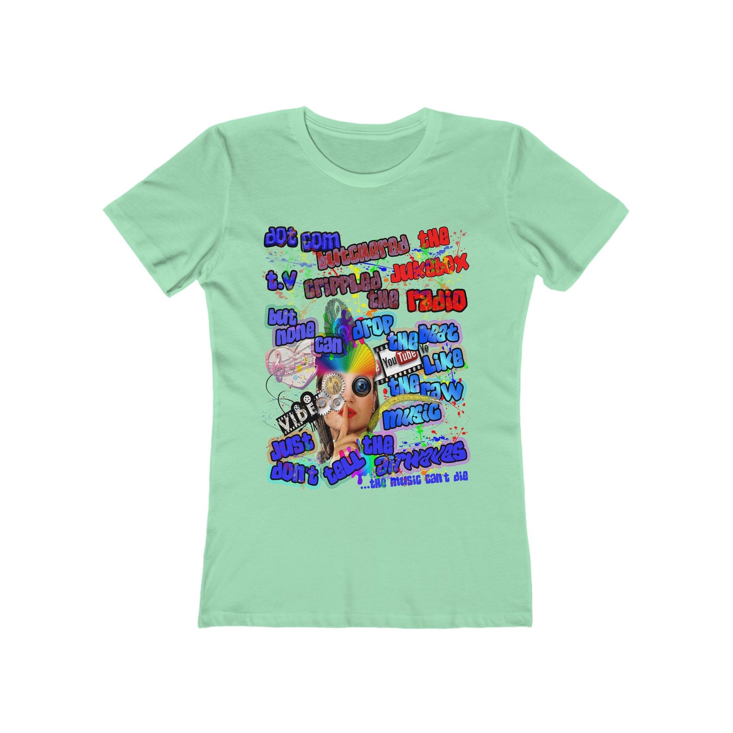 drop the beat - Women's The Boyfriend Tee