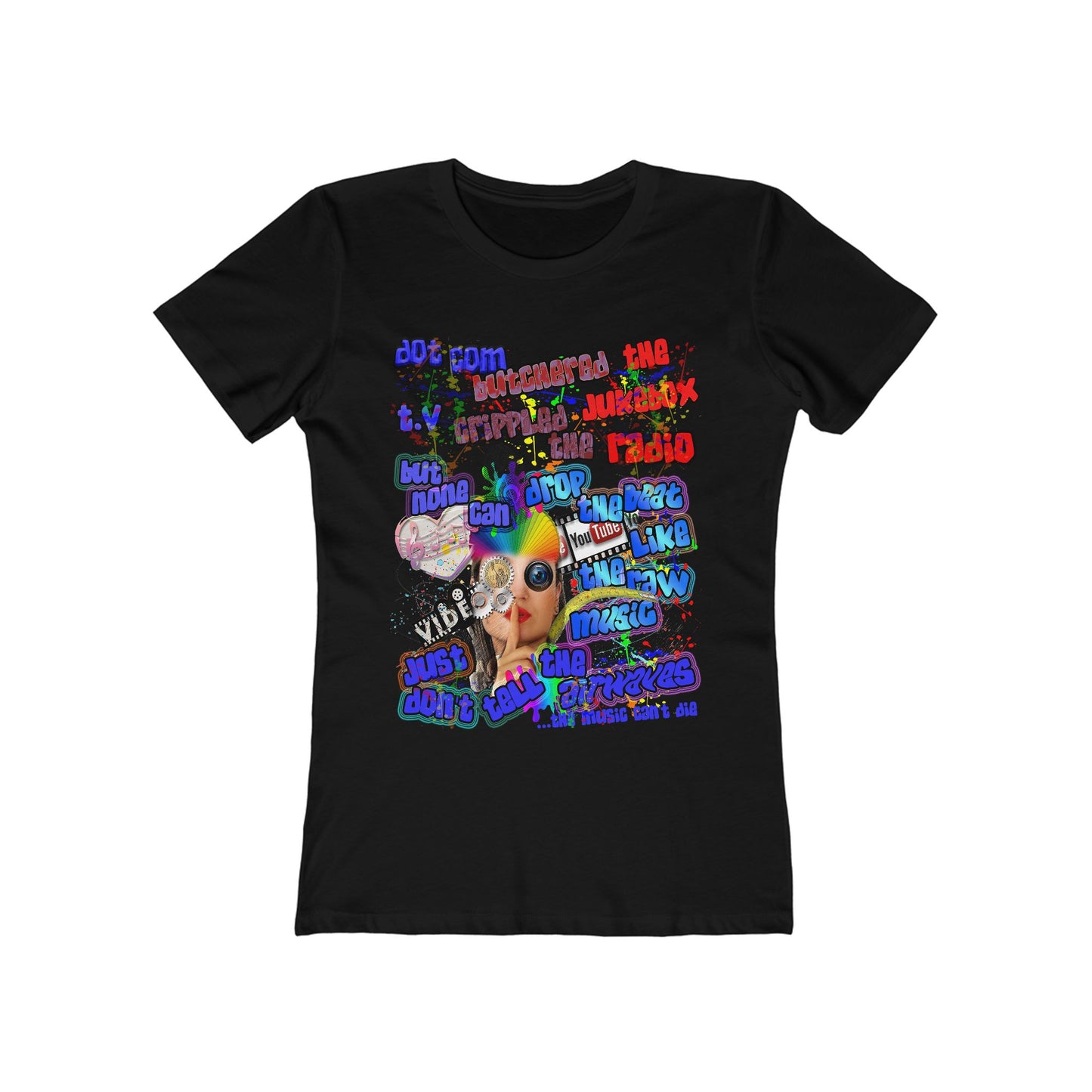drop the beat - Women's The Boyfriend Tee