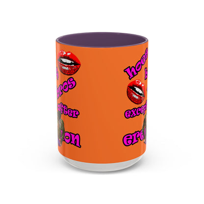 hoes b4 bros - Accent Mug (crusta)