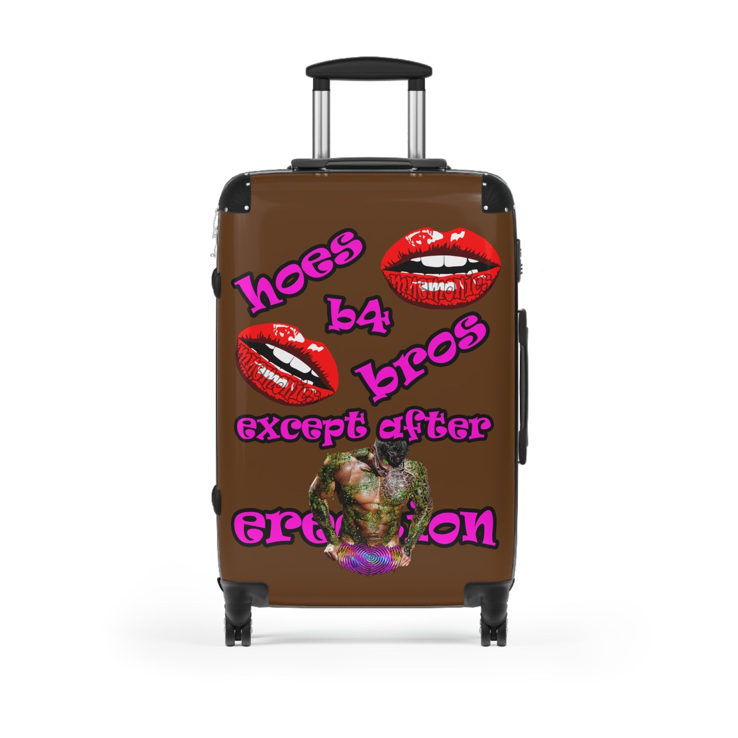 hoes b4 bros - Suitcase (brown)