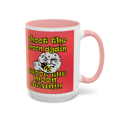 shoot the moon again - Accent Mug (yellow-orange wave)