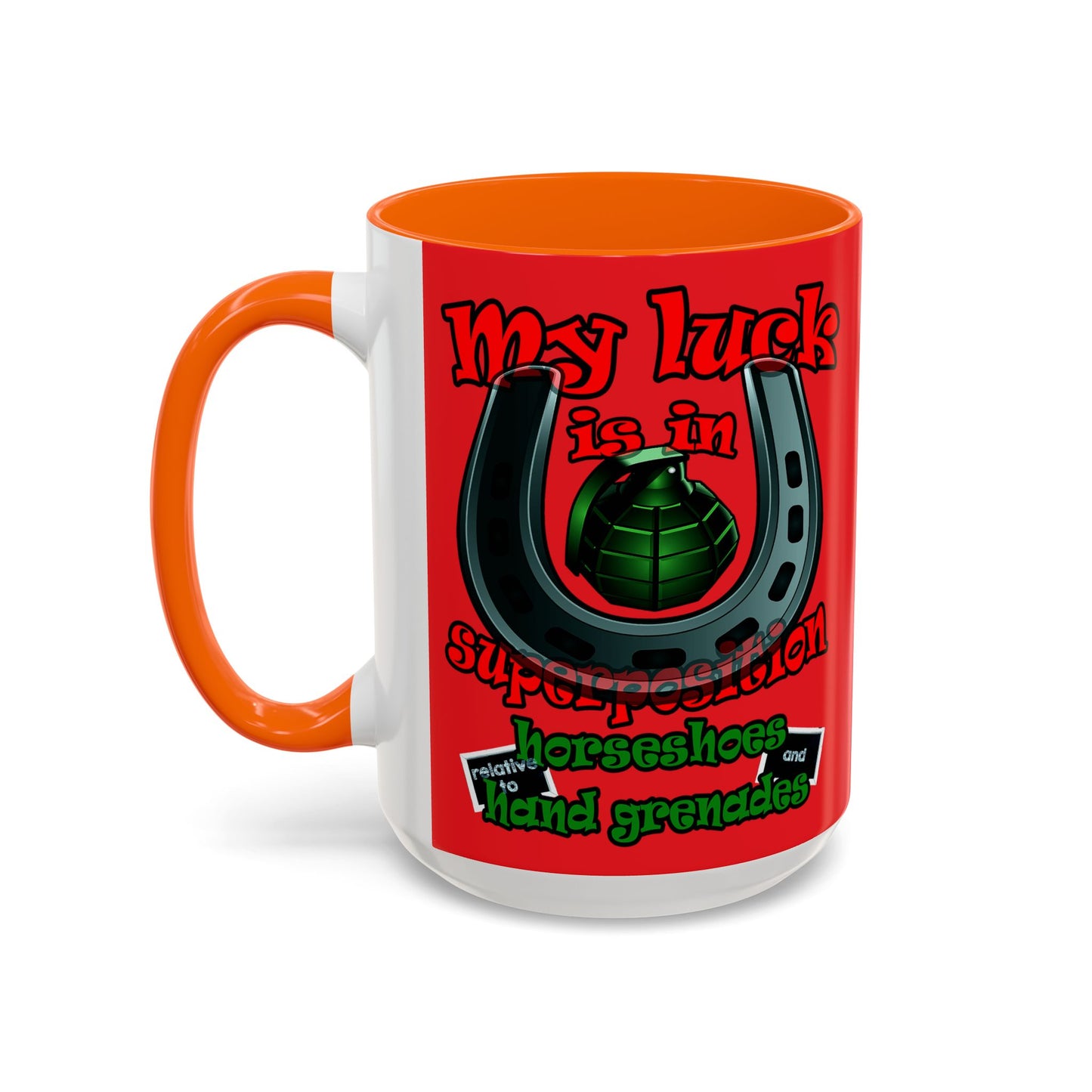 my luck - Accent Mug (red)