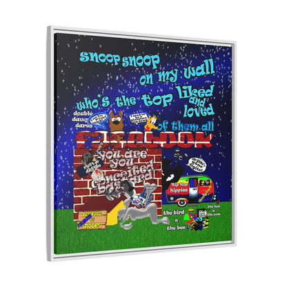 snoops - framed canvas art