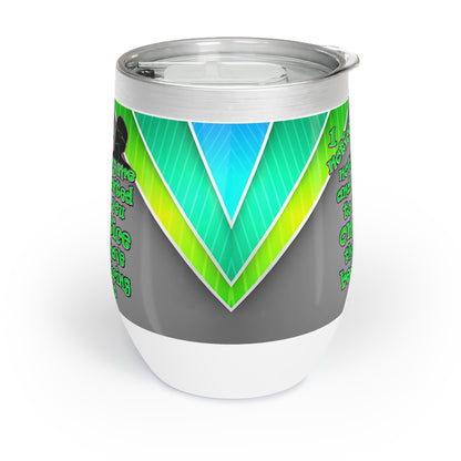 noticed you noticing - Chill Wine Tumbler (rainbow split)