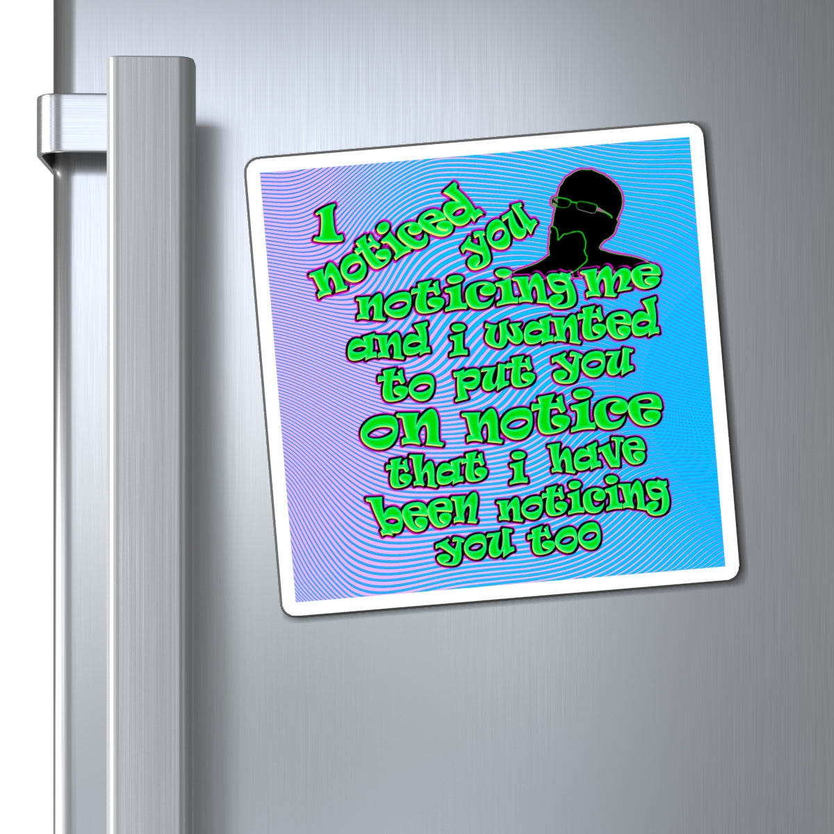 noticed you noticing - Magnets - (light blue-purple wave)