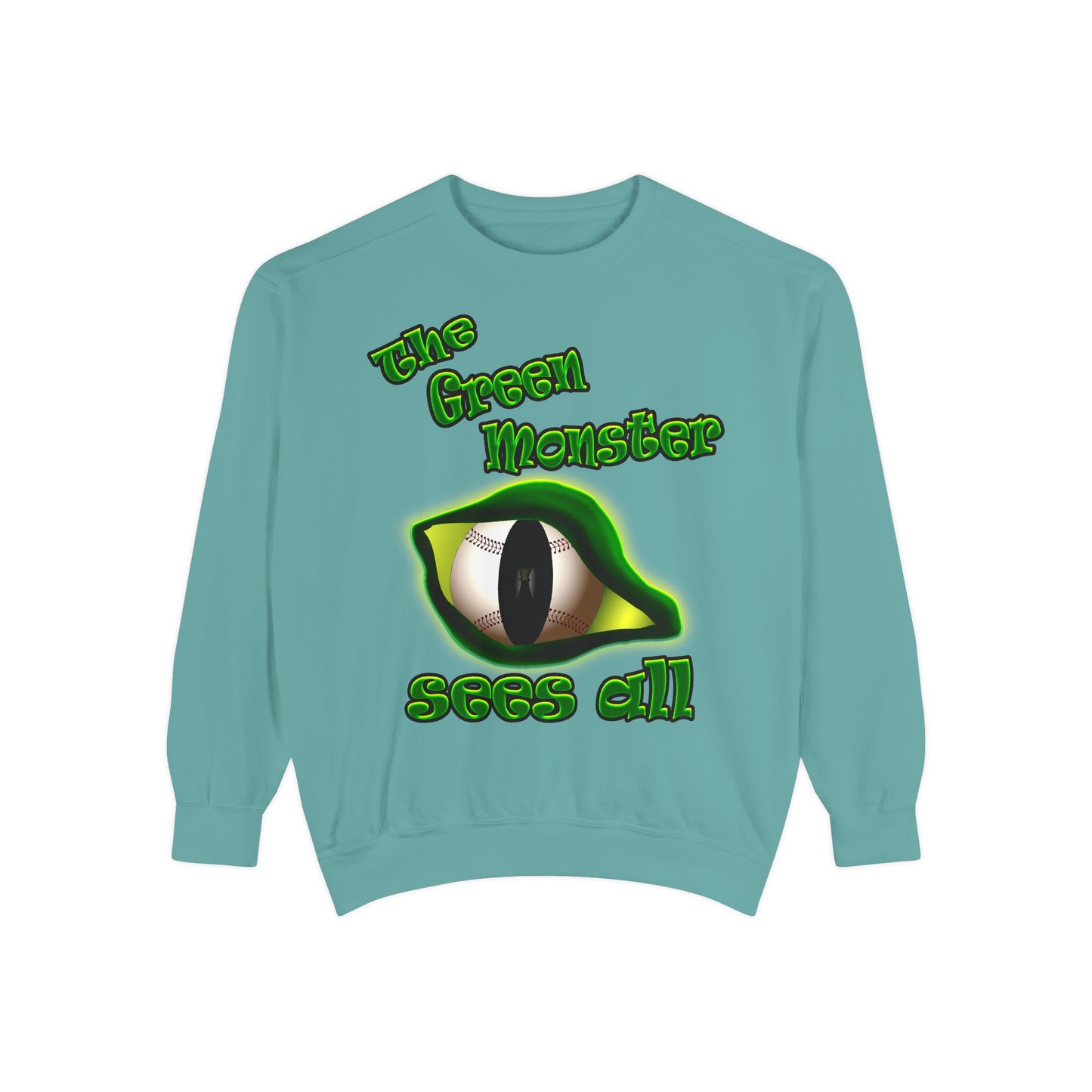 green monster - Unisex Garment-Dyed Sweatshirt