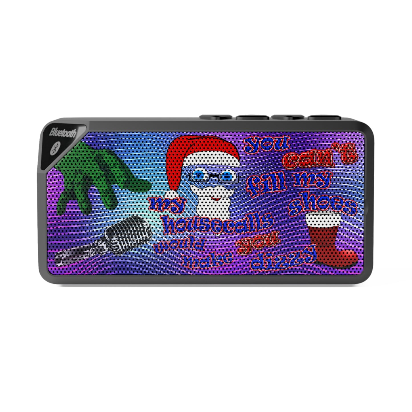 santa's shoes - Jabba Bluetooth Speaker (purple wave)