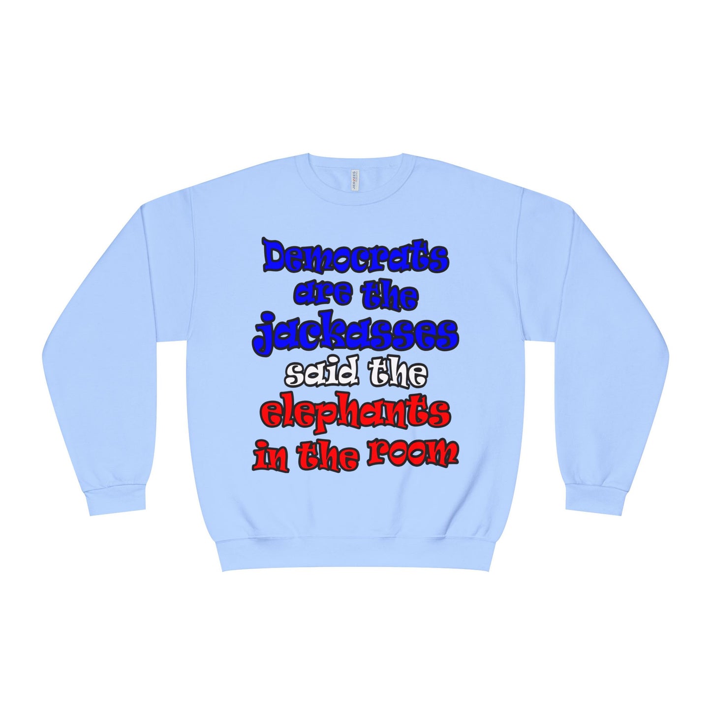 donkeys and elephants - Unisex NuBlend® Crewneck Sweatshirt