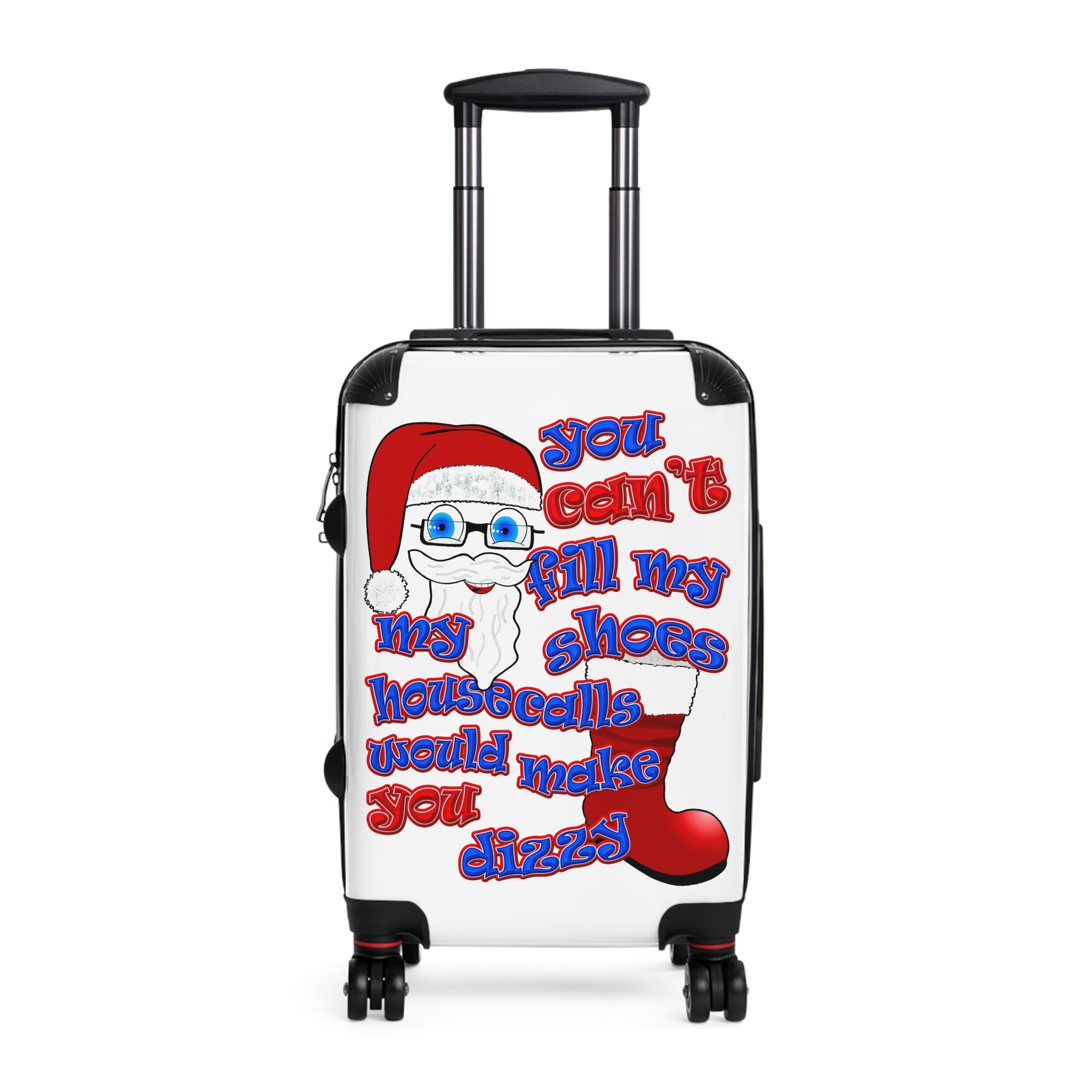 santa's shoes - Suitcase (white)