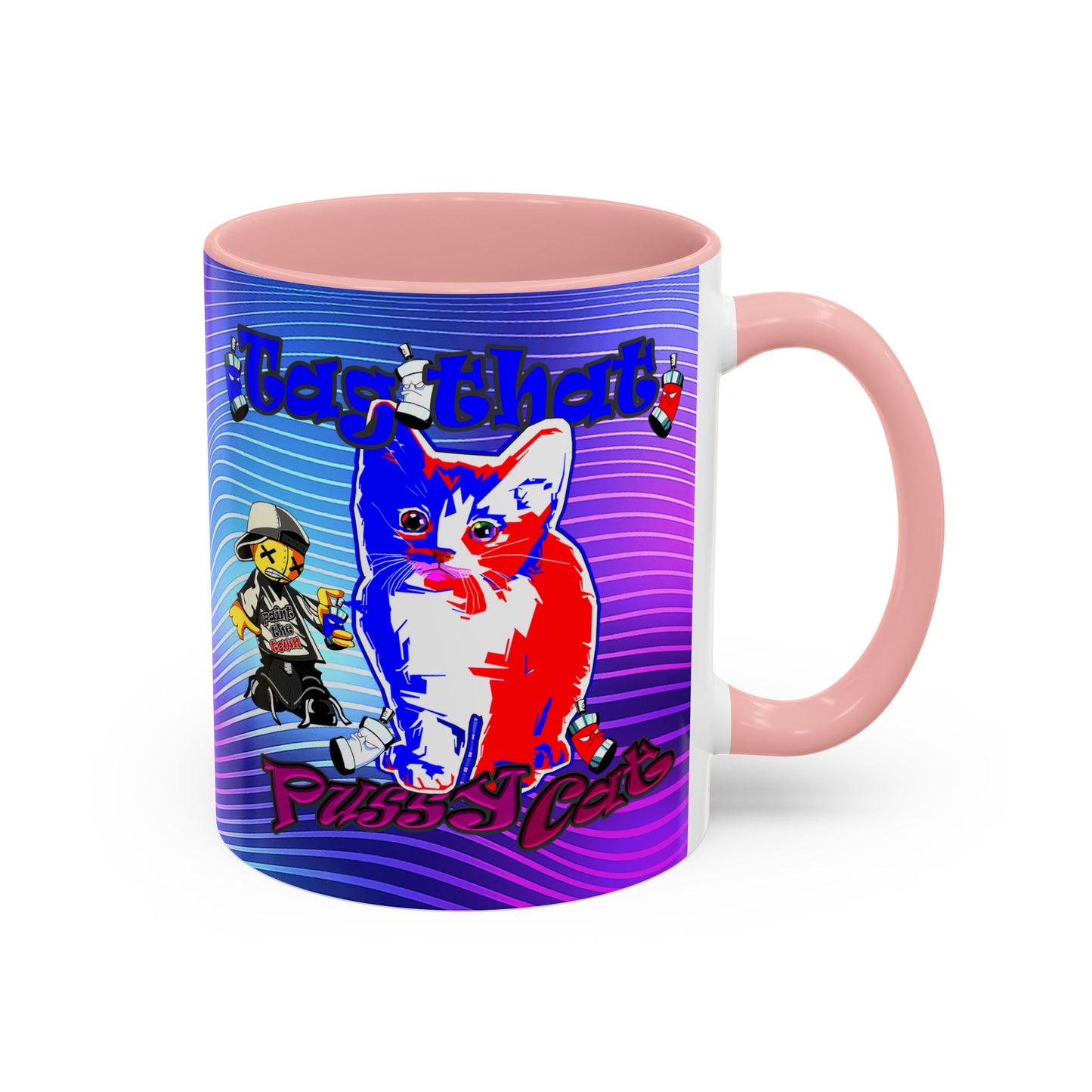 tag that - Accent Mug (purple wave)