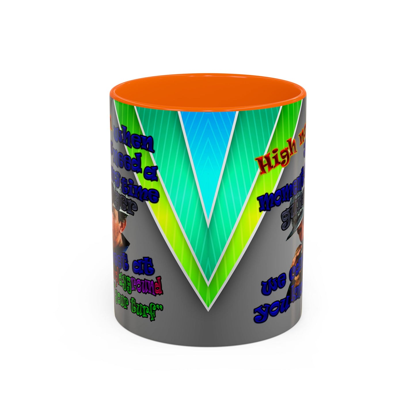 high noon - Accent Mug (rainbow split)