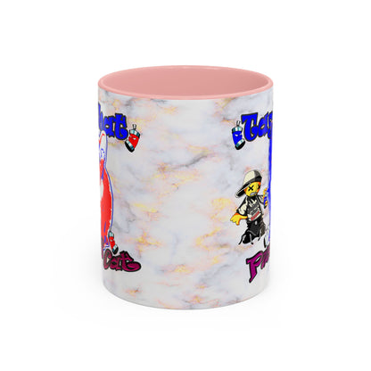 tag that - Accent Mug (white marble)