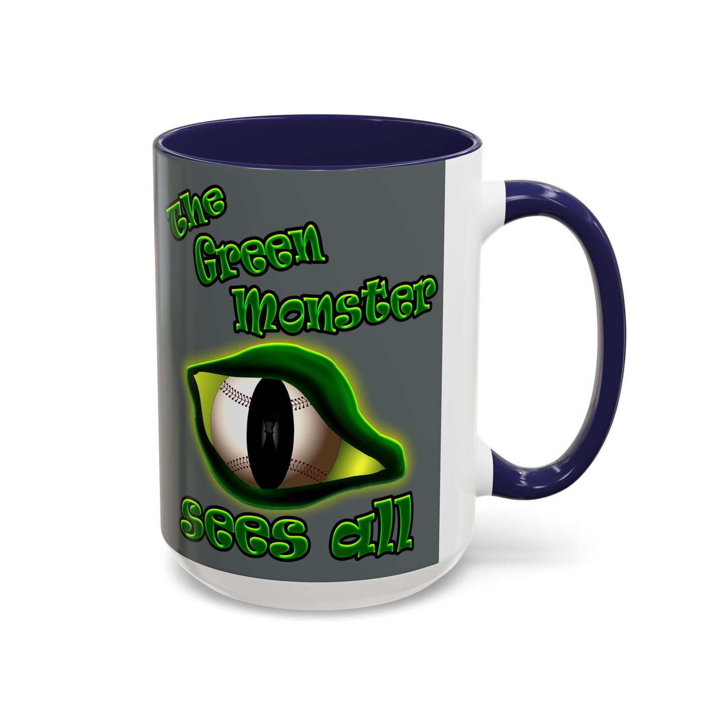 green monster - Accent Mug (dark grey)