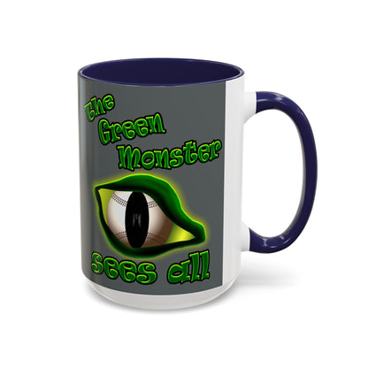 green monster - Accent Mug (dark grey)