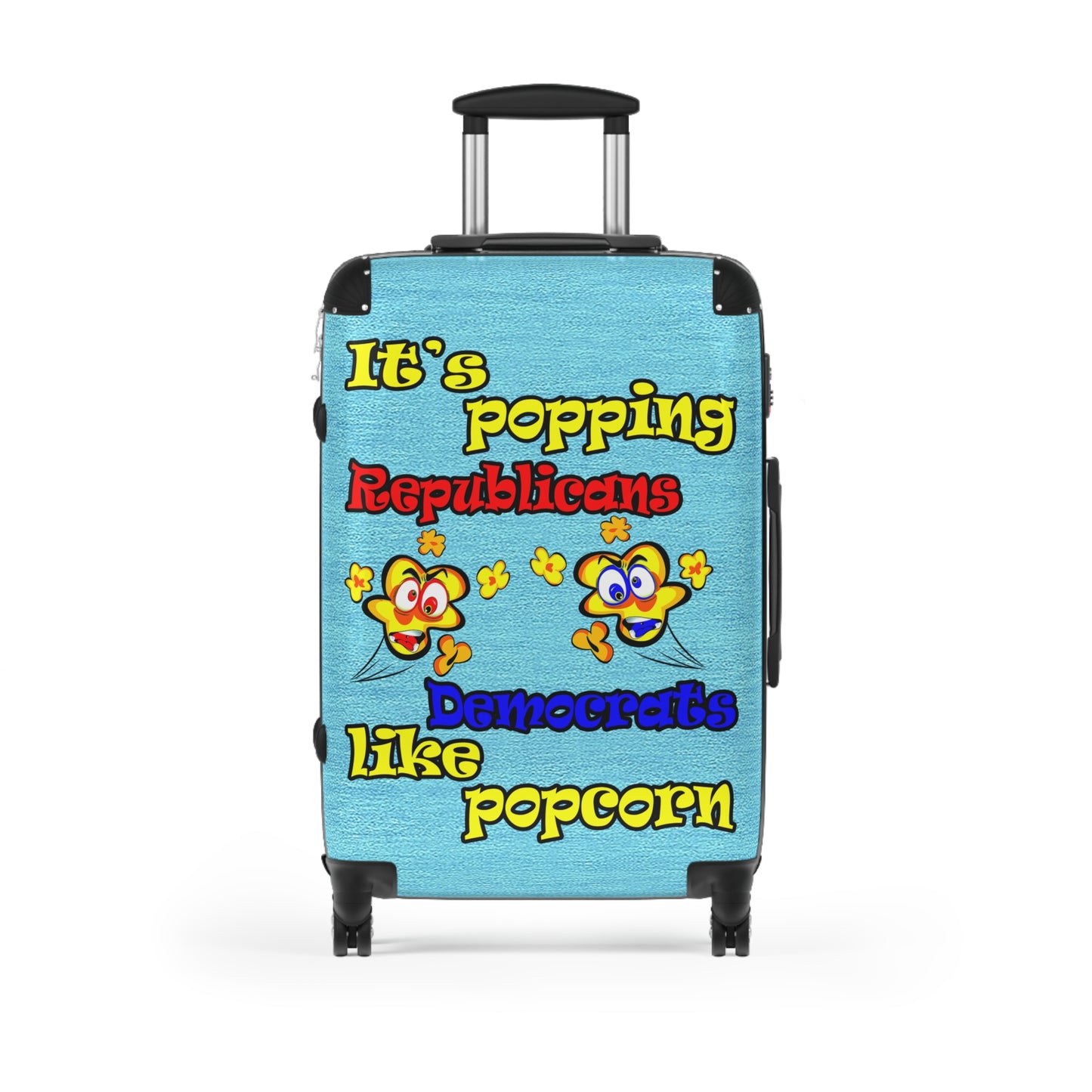 popping like popcorn - Suitcase (faded blue)