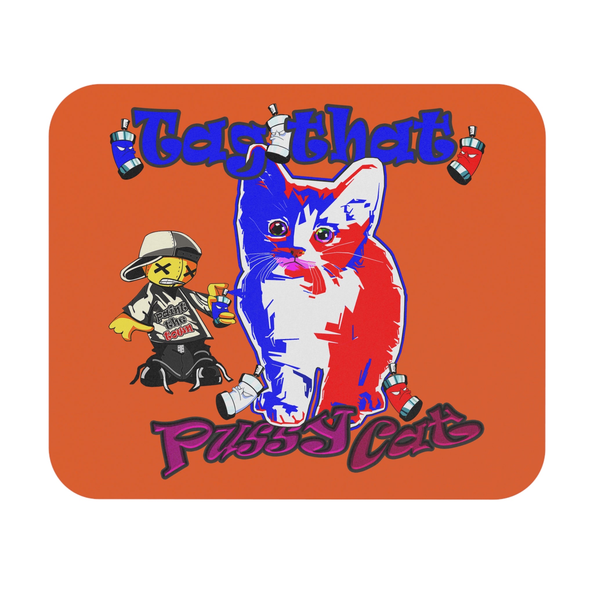 tag that - Mouse Pad (Rectangle) (orange)