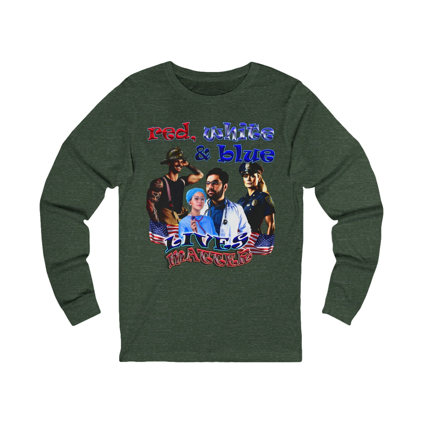 rw&b lives matter - Unisex Jersey Long Sleeve Tee