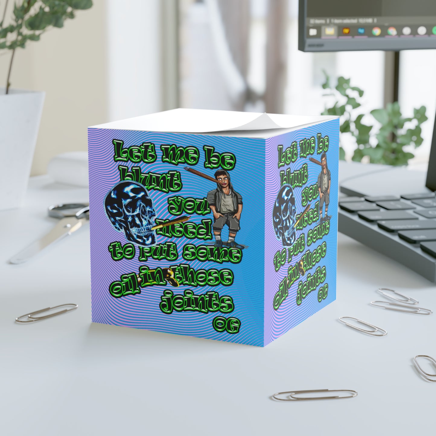 og - note cube (light blue-purple wave)
