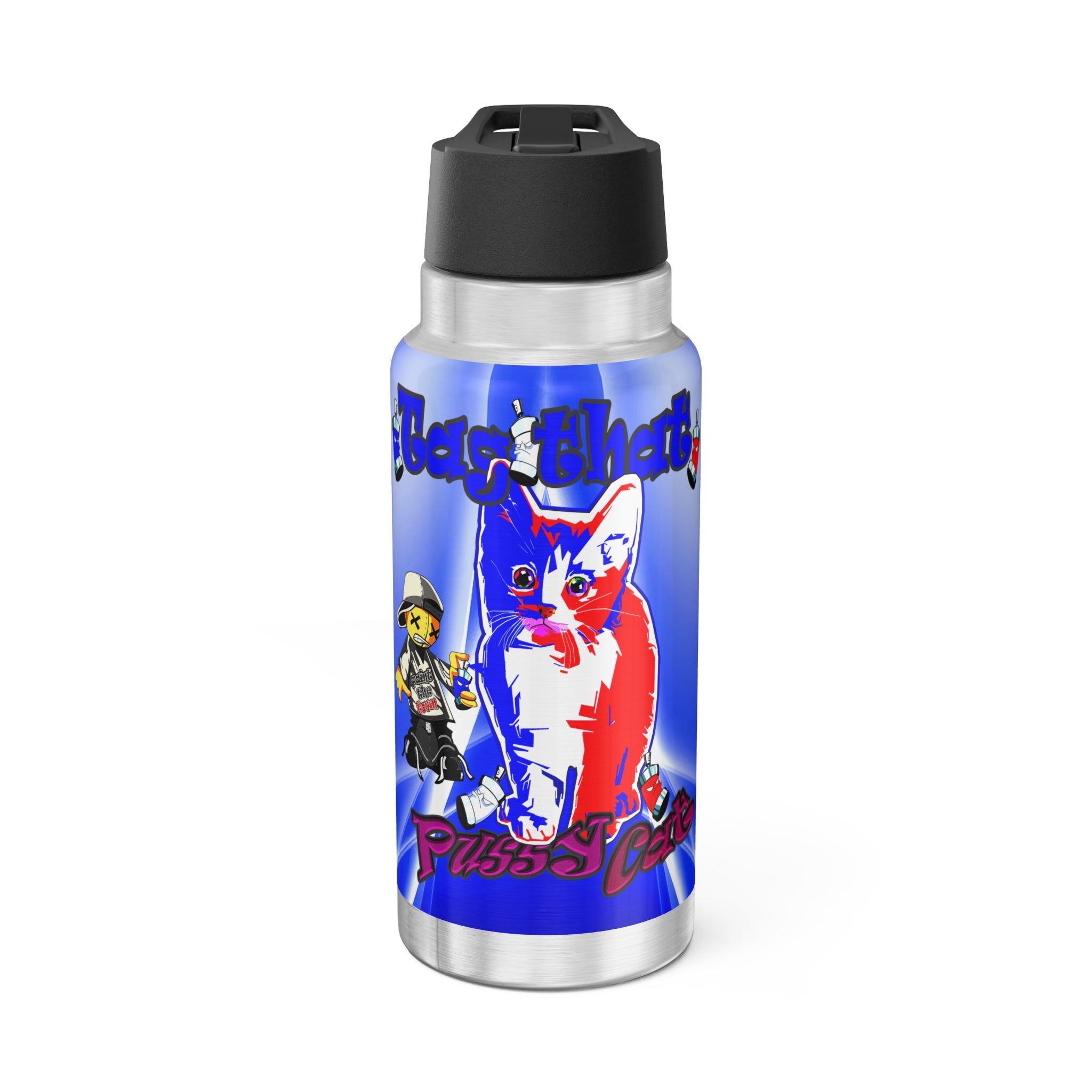 tag that - Gator Tumbler, 32oz  (blue-white wave)