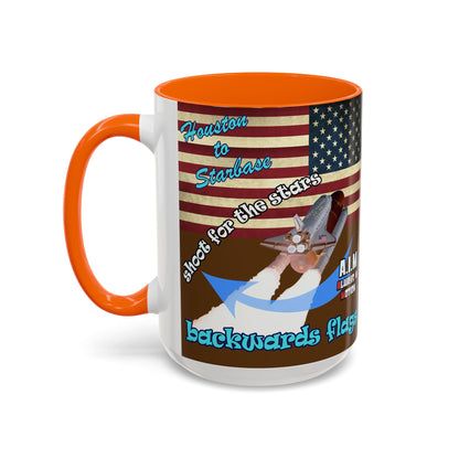 shoot for the stars - Accent Mug (brown)